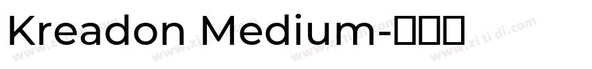 Kreadon Medium字体转换